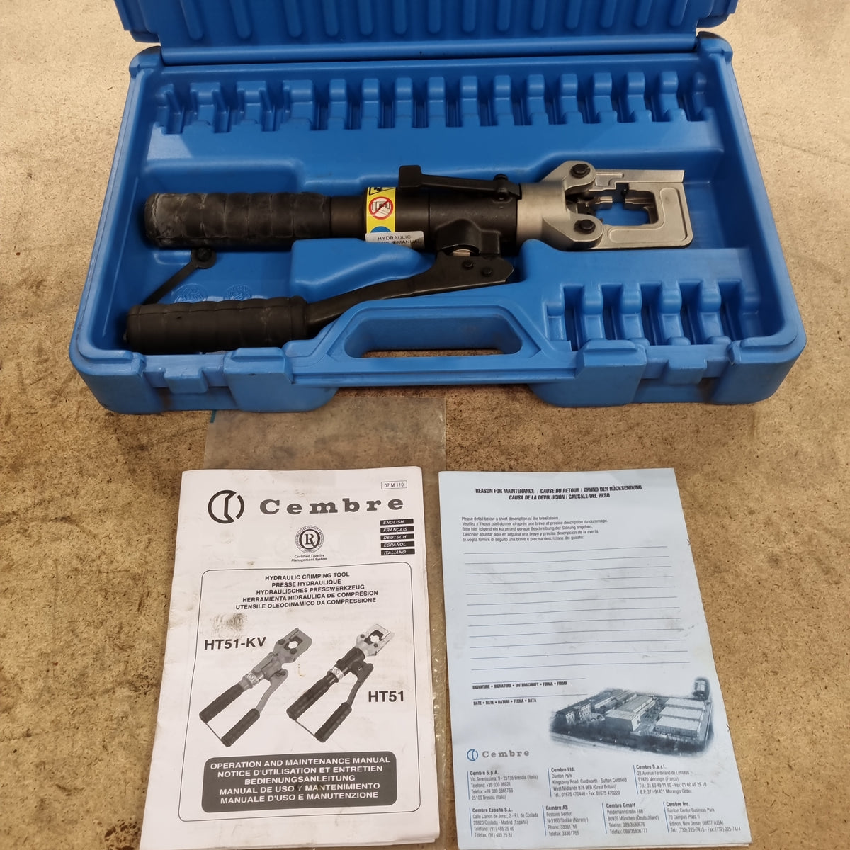 Hydraulic crimping tool HT 51